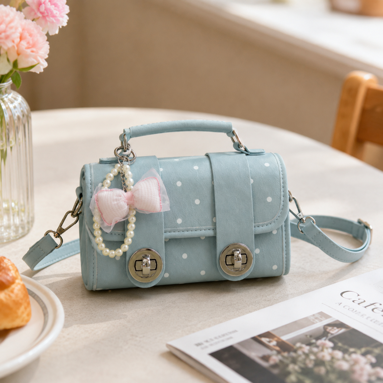 Jolivra Bow Charm Mini Bag