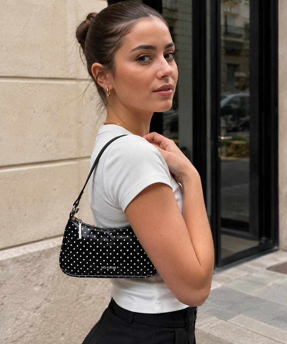 Rubiena Polka Dot Shoulder Bag