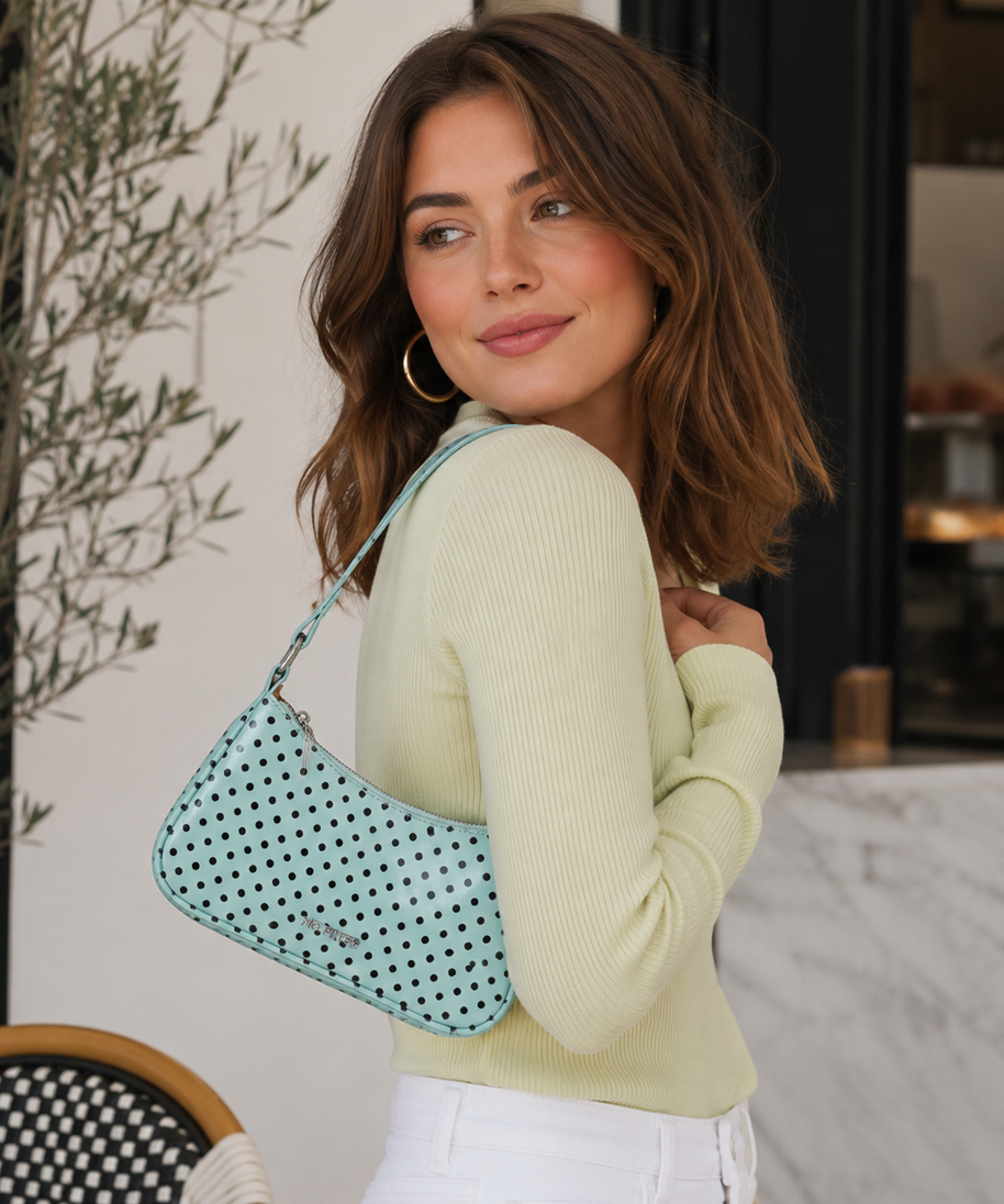 Rubiena Polka Dot Shoulder Bag