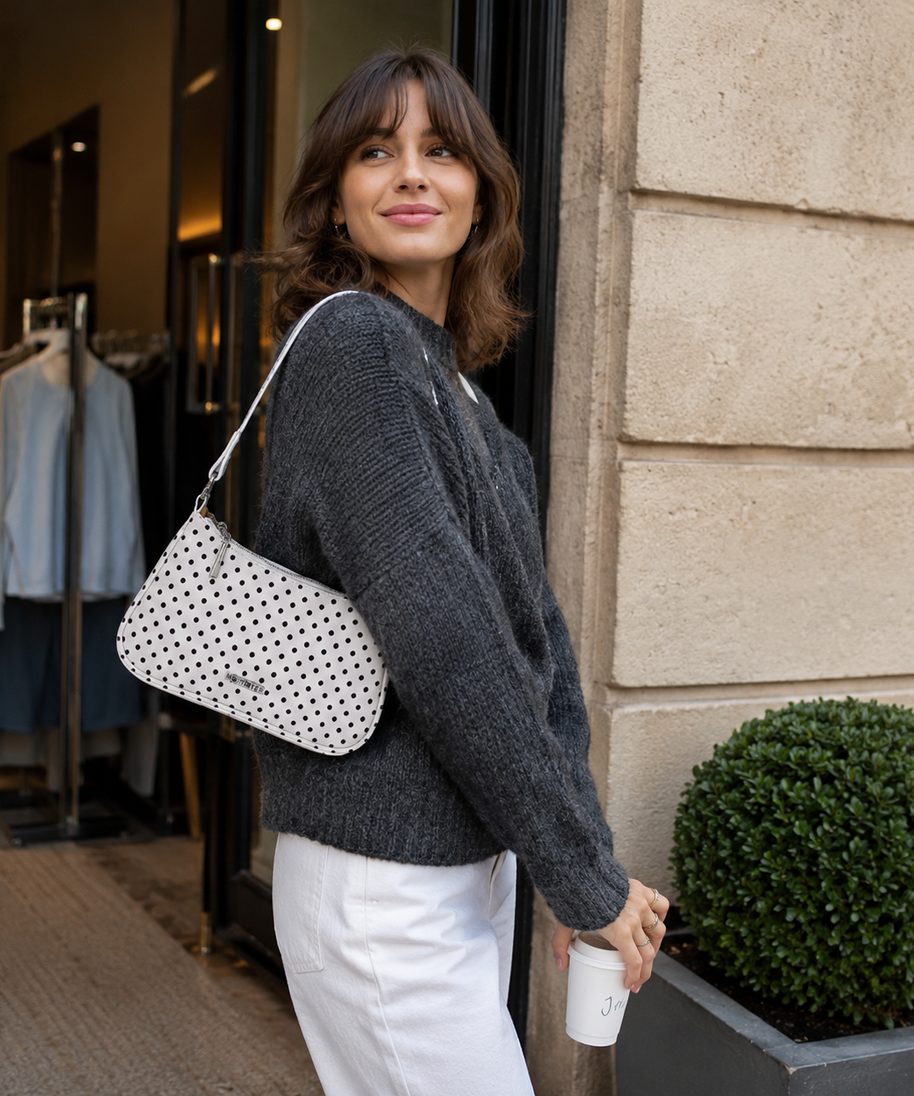 Rubiena Polka Dot Shoulder Bag