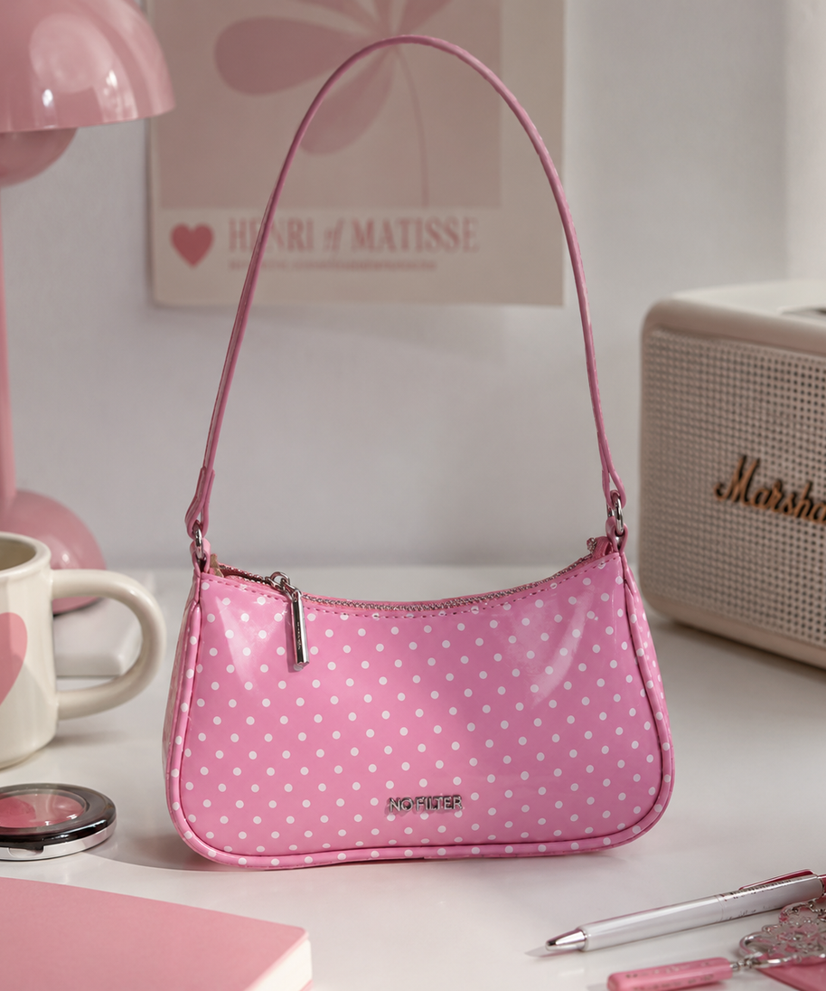 Rubiena Polka Dot Shoulder Bag