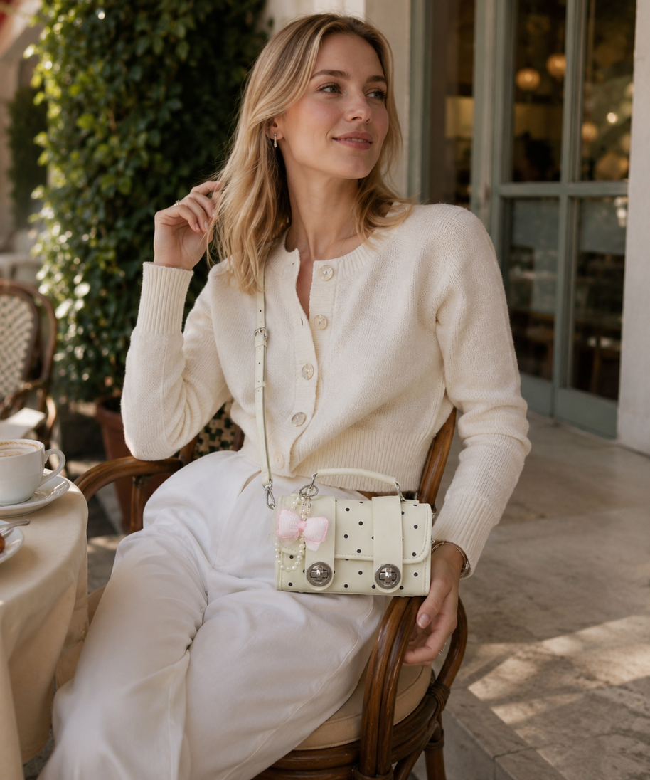 Jolivra Bow Charm Mini Bag
