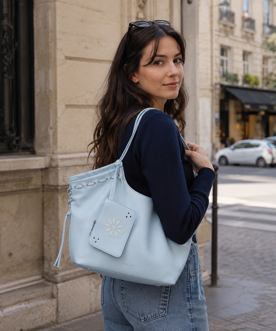 Bravelle Lace-Up Shoulder Bag