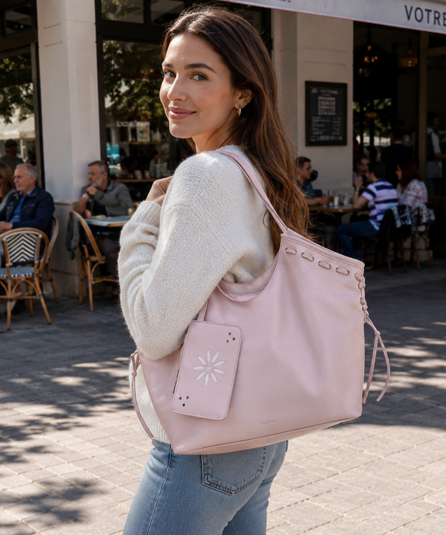Bravelle Lace-Up Shoulder Bag