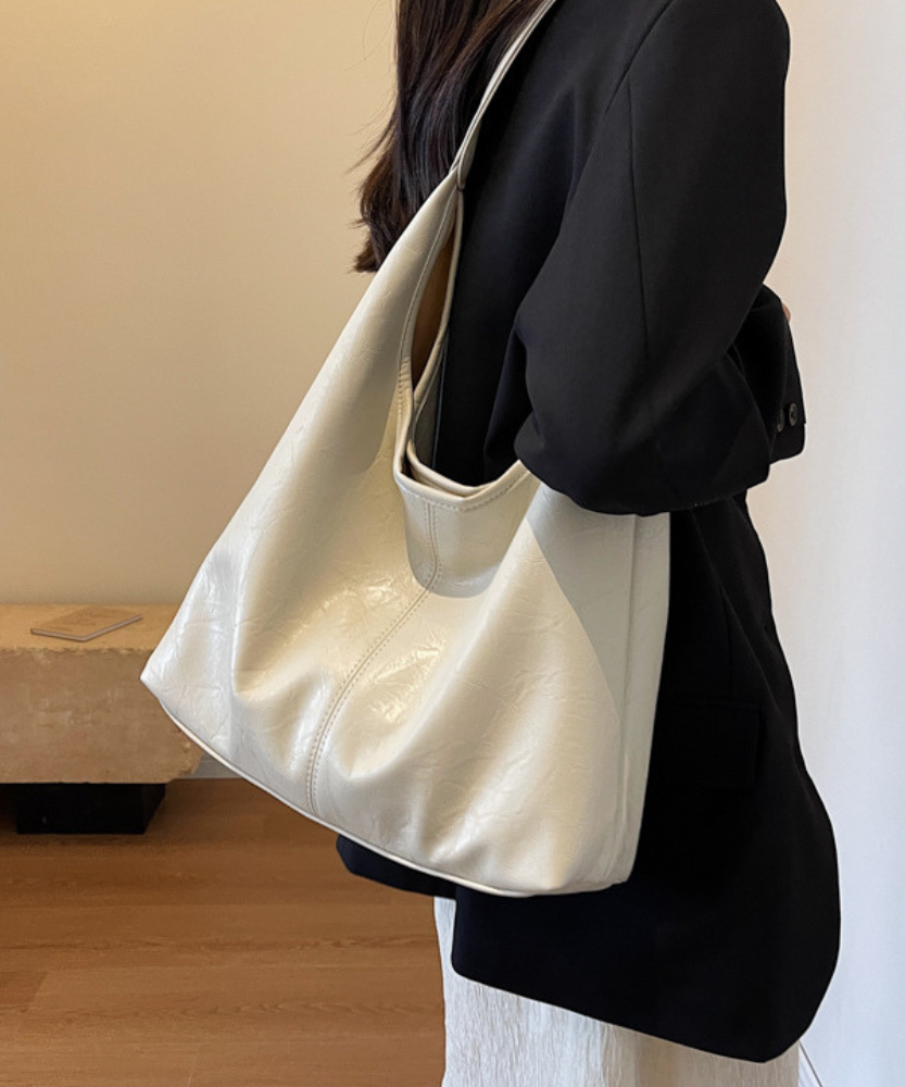 Adélya Vegan Leather Hobo Bag