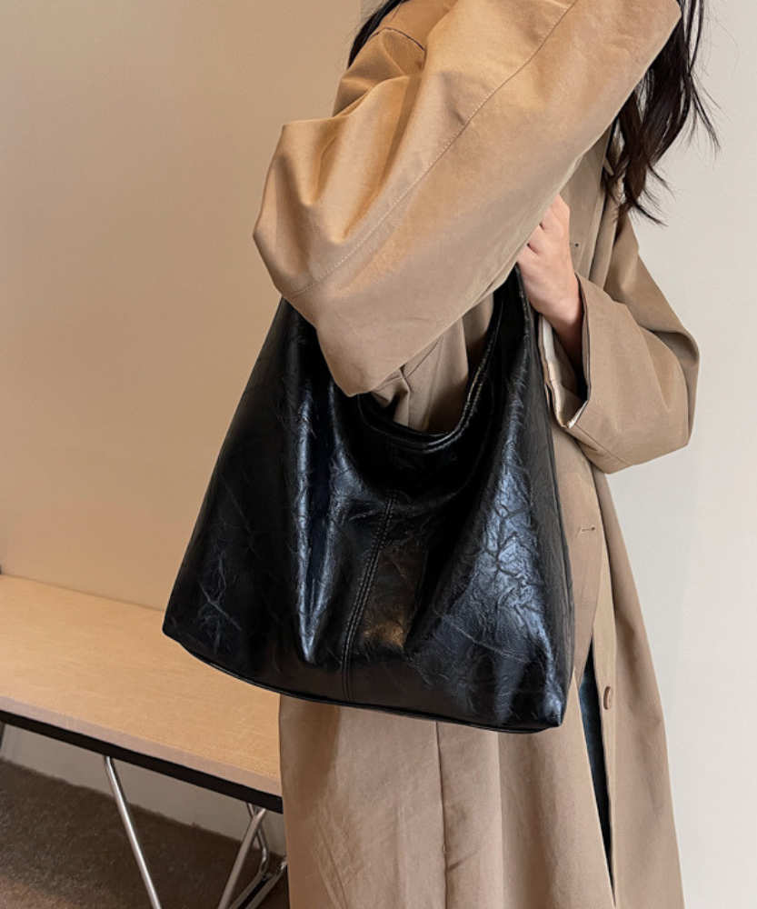 Adélya Vegan Leather Hobo Bag