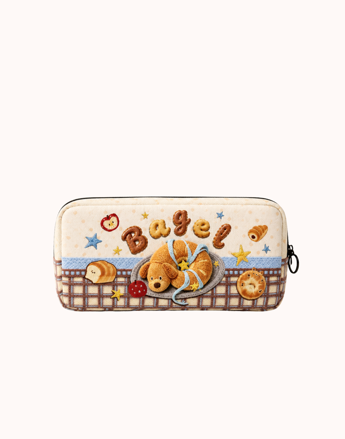Astuccio rettangolare in tela Wheat Puppy