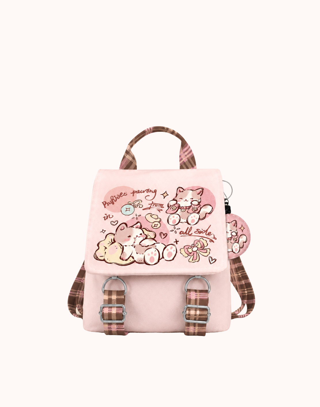 Mochila abatible de lona Feast Cat