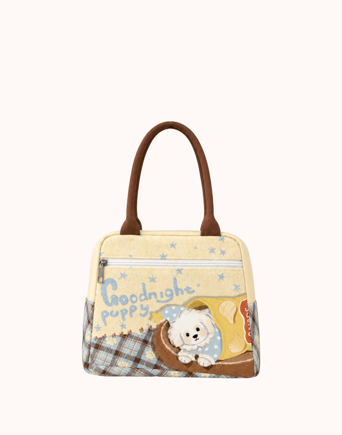 Borsa termica per il pranzo in tela Buonanotte cucciolo