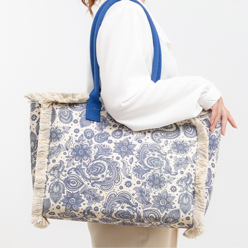 Flora Floral Print Tote Bag
