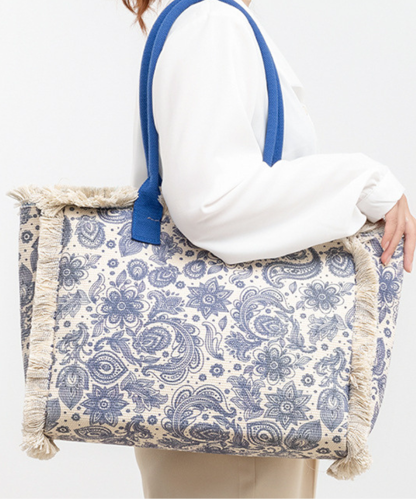 Flora Floral Print Tote Bag