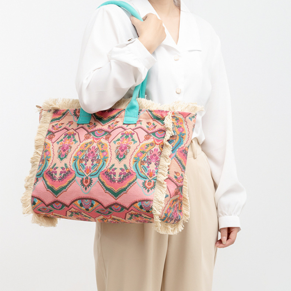 Flora Floral Print Tote Bag