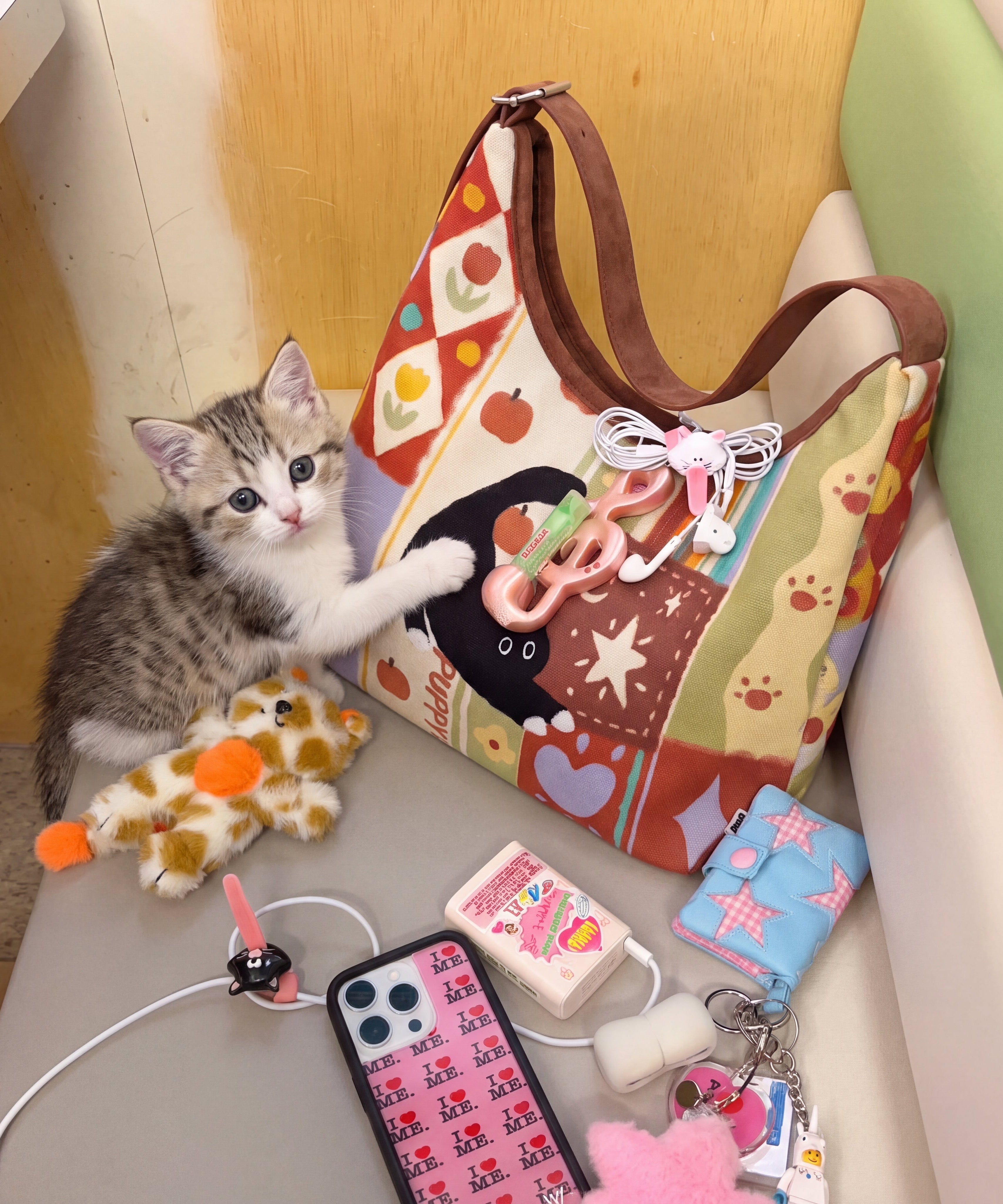 Mirano Cat Art Shoulder Bag
