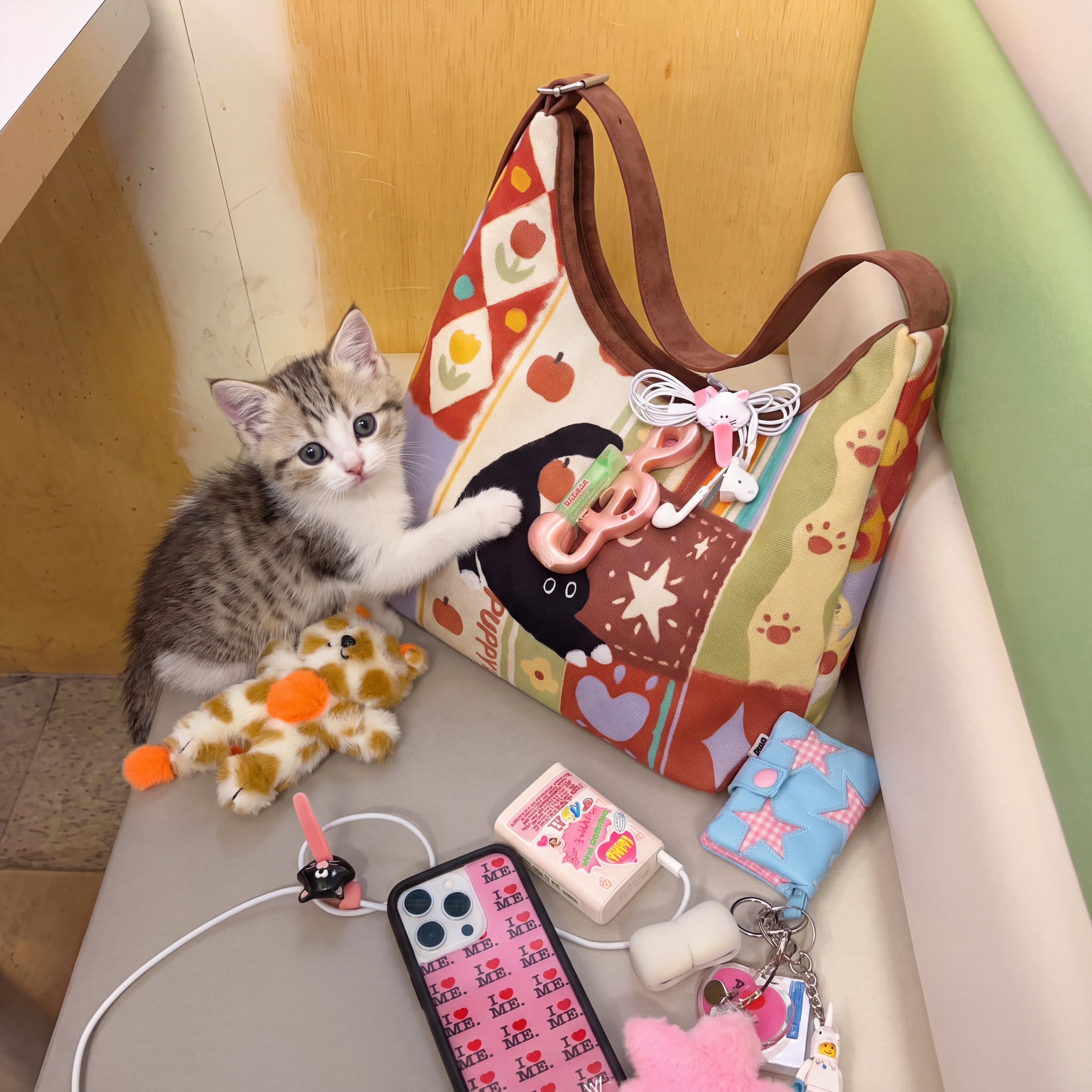 Mirano Cat Art Shoulder Bag