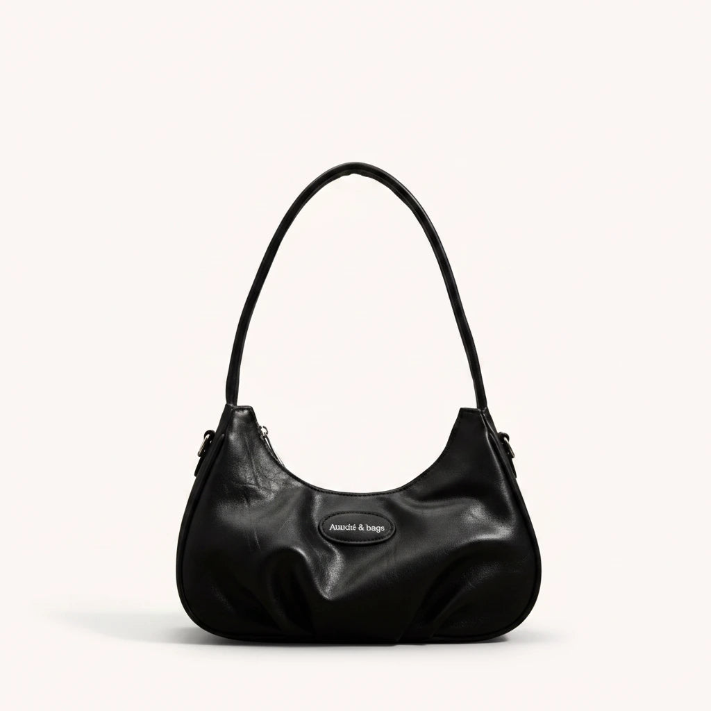 Ink Shoulder Bag — Patent | Remove the bg with text of the products and replace the bg with image reference i give and keep the showdow of the products