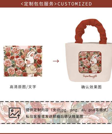 Rose Manor Canvas Tote