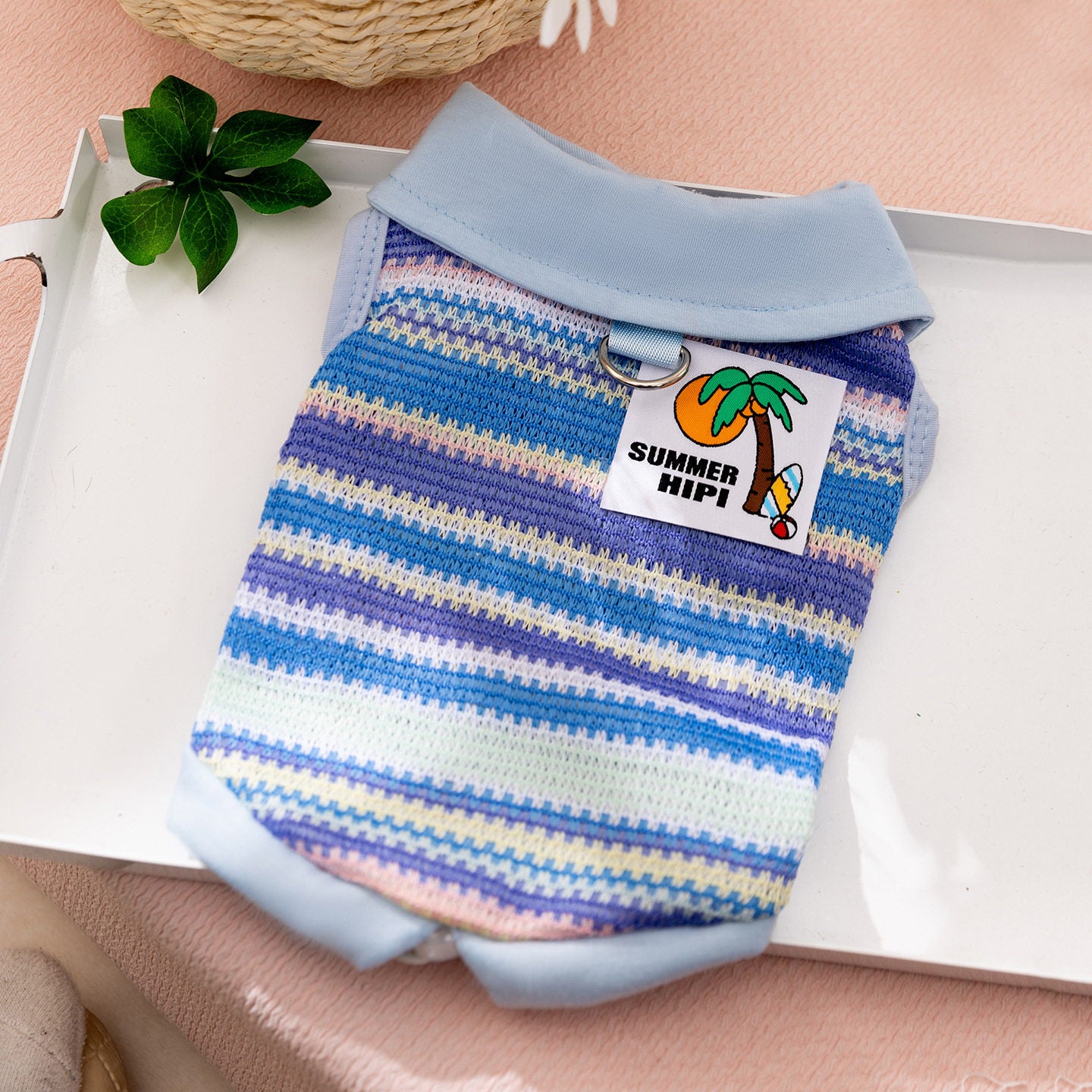 Striped Knit Pet Vest