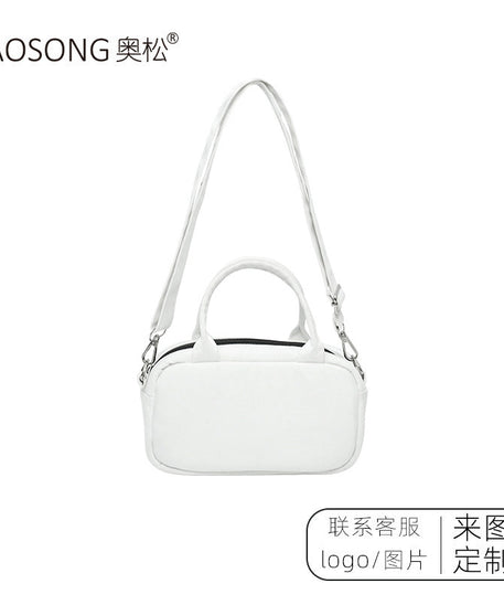 Green Apple Canvas Handbag