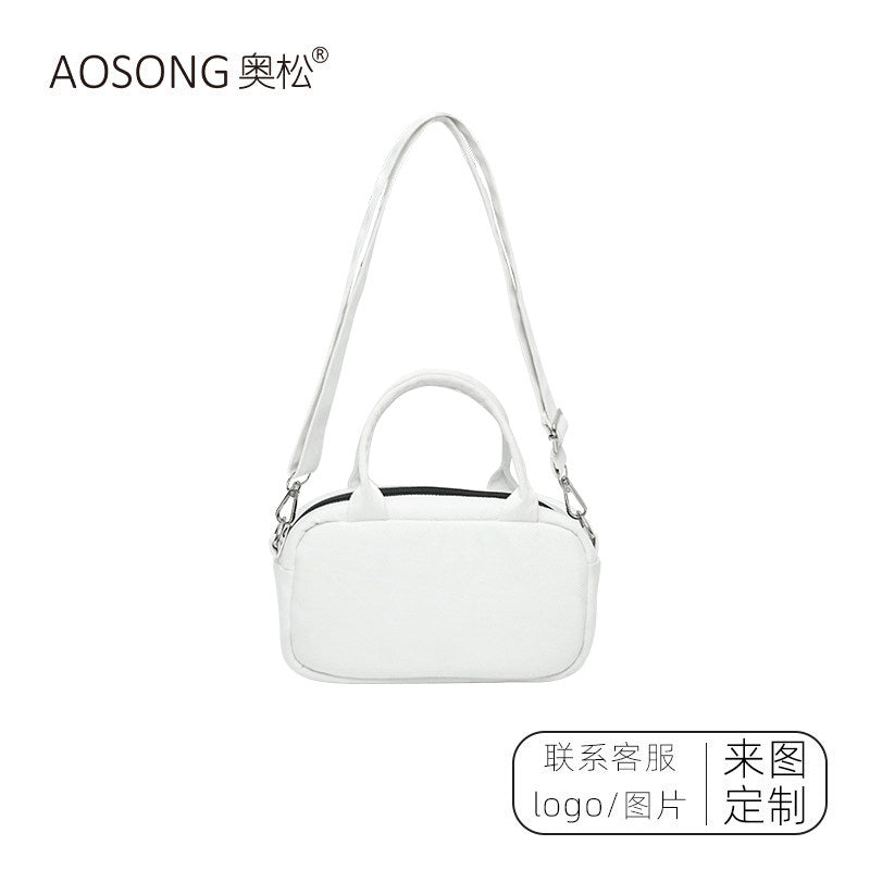Green Apple Canvas Handbag