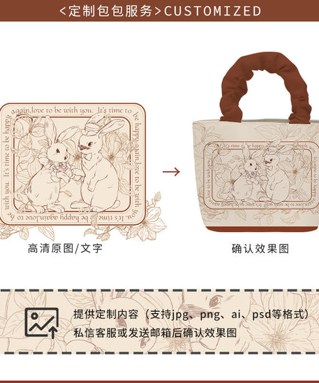 First Love Garden Canvas Crossbody Tote