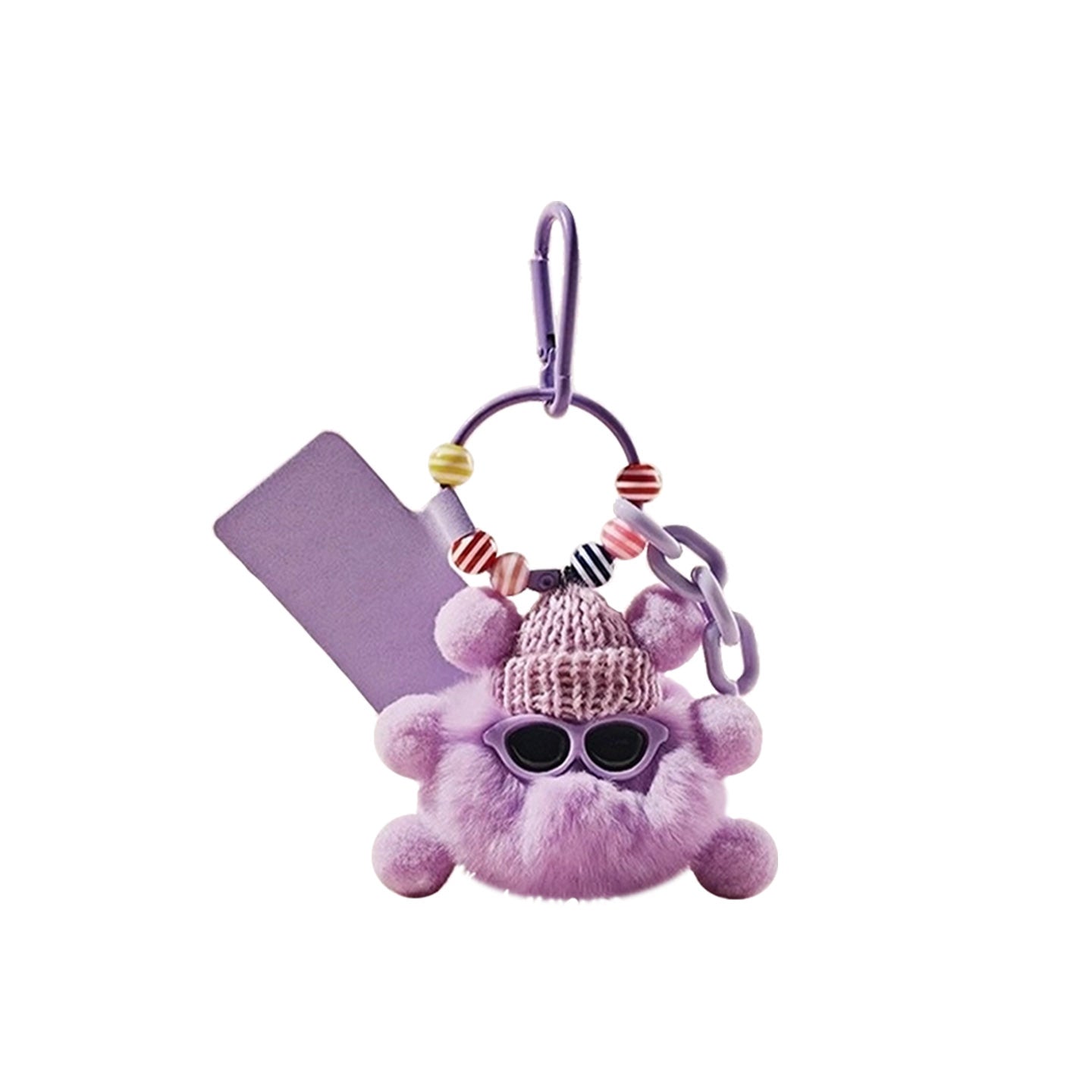 Pom Pom Beanie Bag Charm