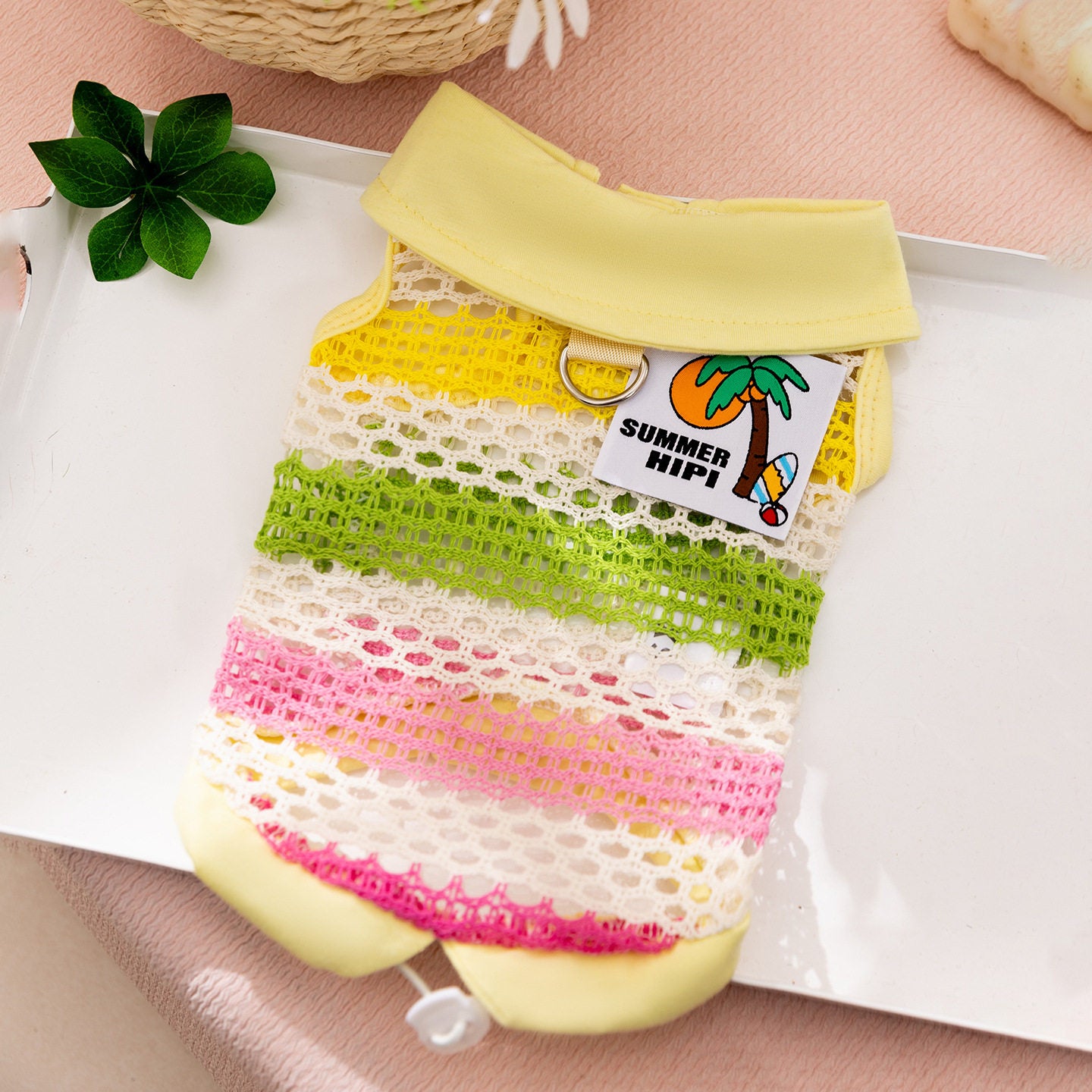 Striped Knit Pet Vest