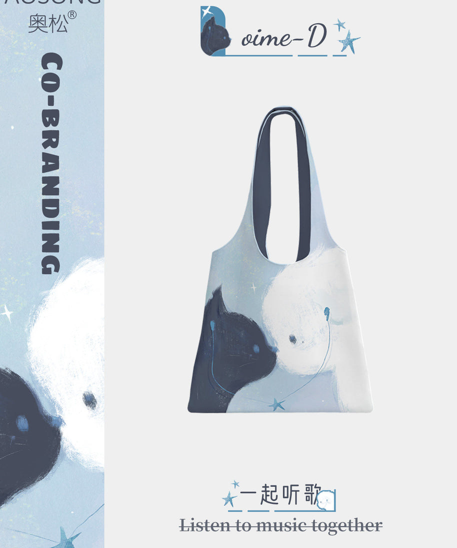 Listening Together Canvas Shoulder Bag