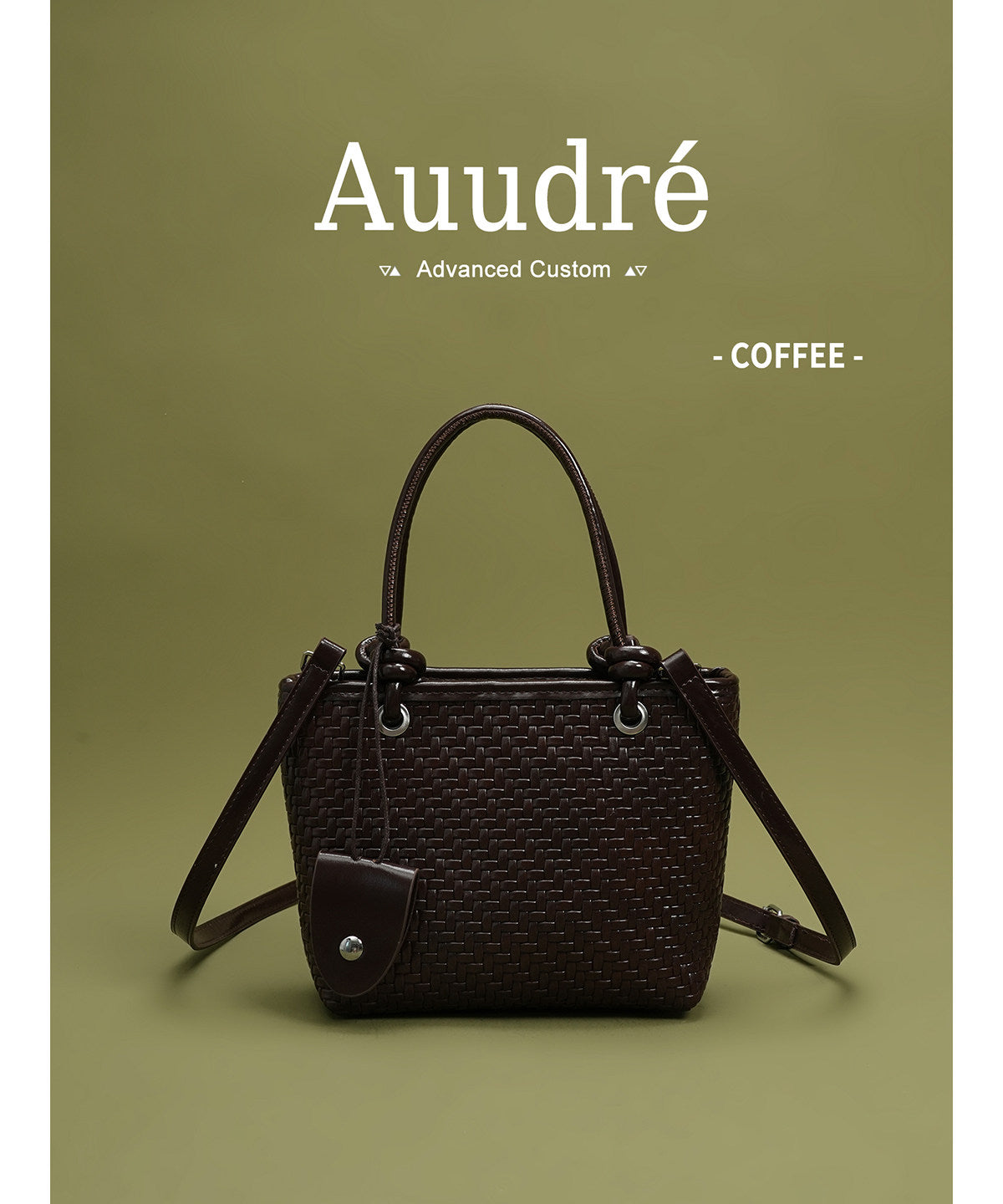 Cobble Woven Top-Handle Bag