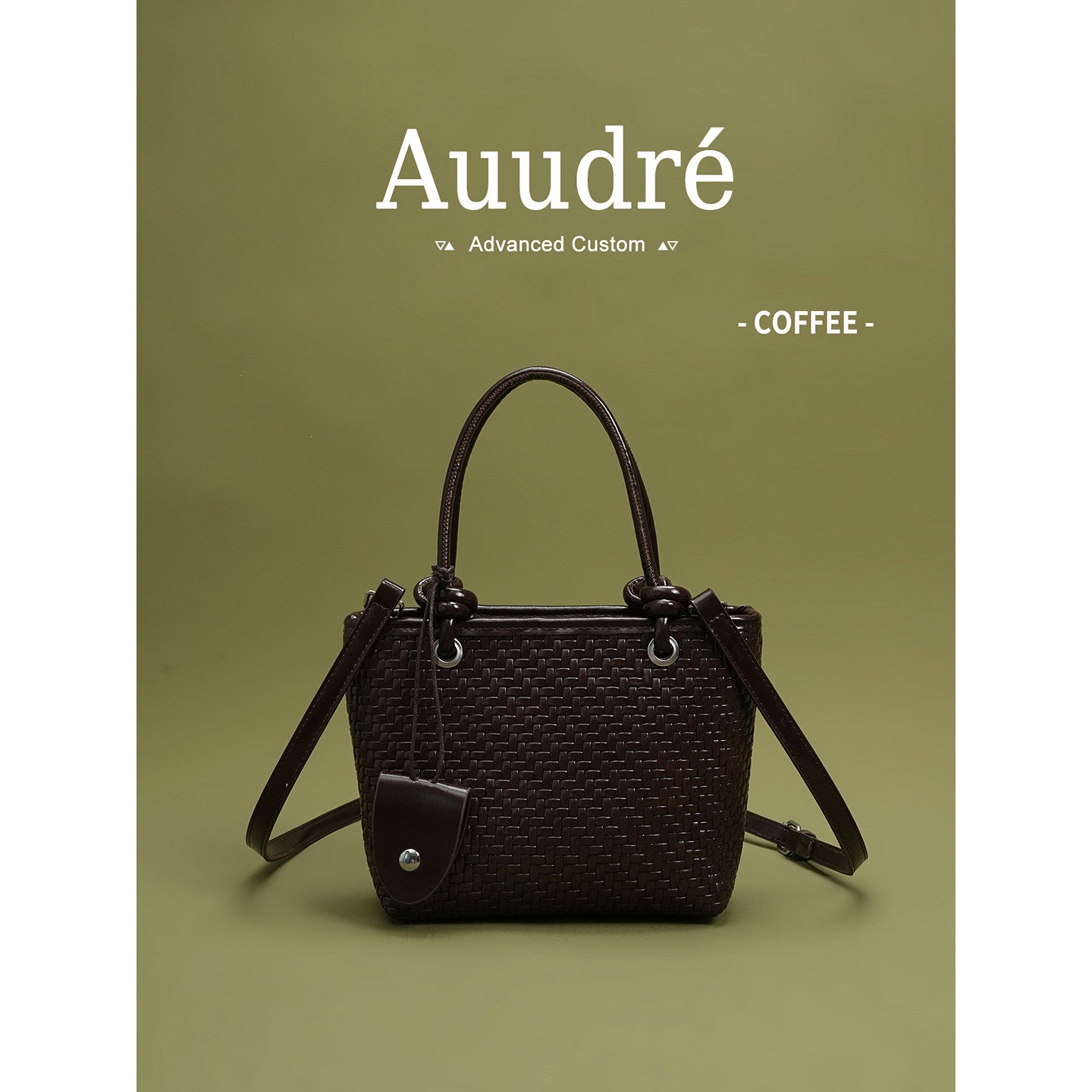 Cobble Woven Top-Handle Bag