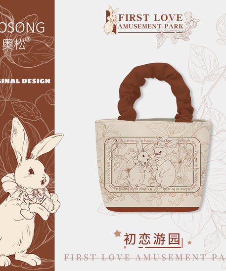 First Love Garden Canvas Crossbody Tote