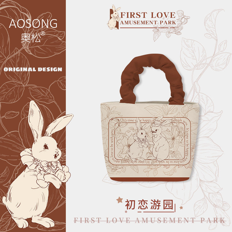 First Love Garden Canvas Crossbody Tote
