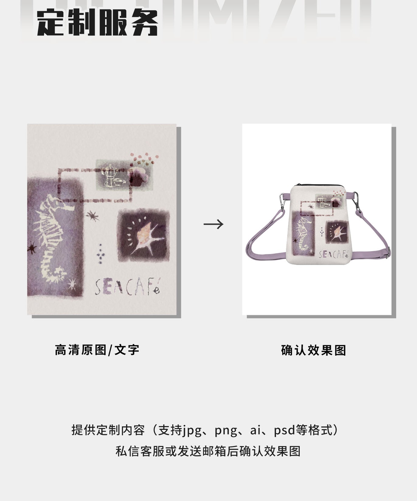 Island Coffee Canvas Phone Bag
