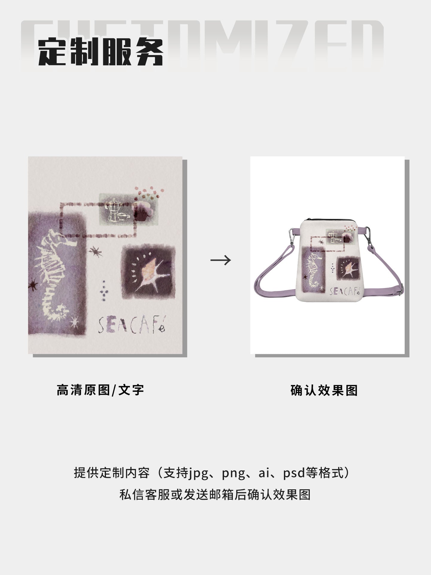 Island Coffee Canvas Phone Bag