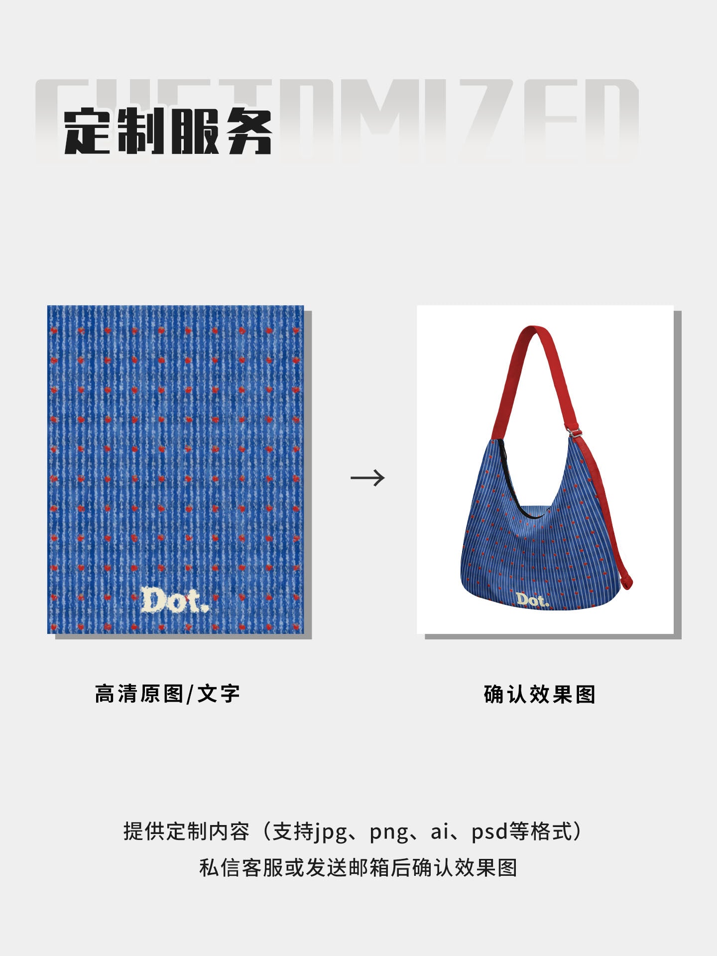 Strawberry Dot Canvas Crossbody Bag