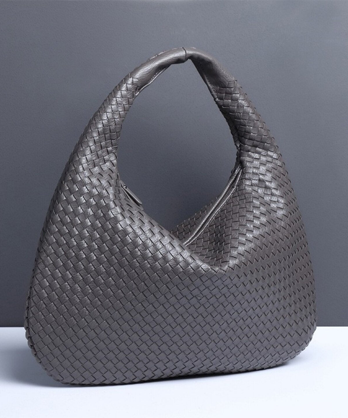 Sienna Woven Crescent Shoulder Bag