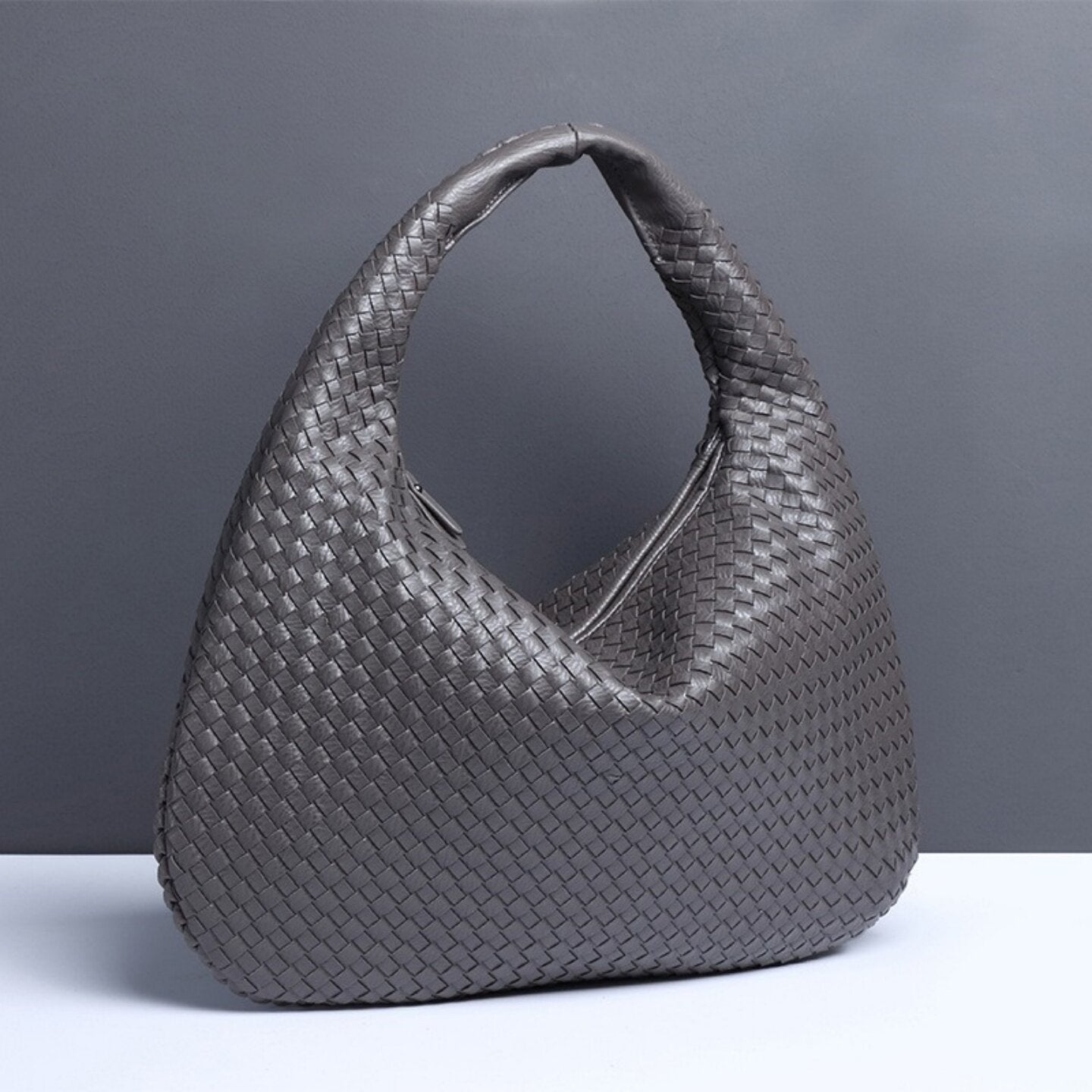 Sienna Woven Crescent Shoulder Bag