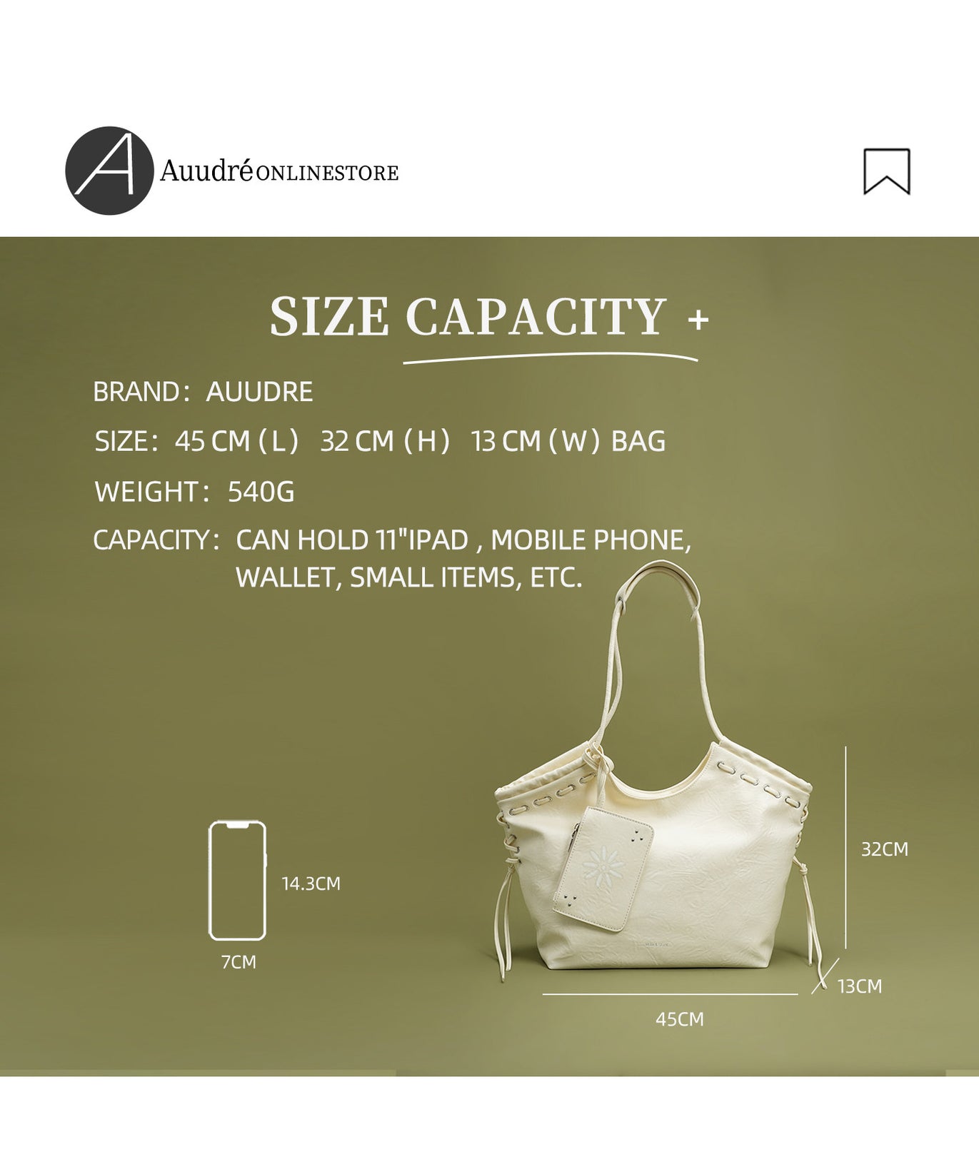 Dove Studded Tote