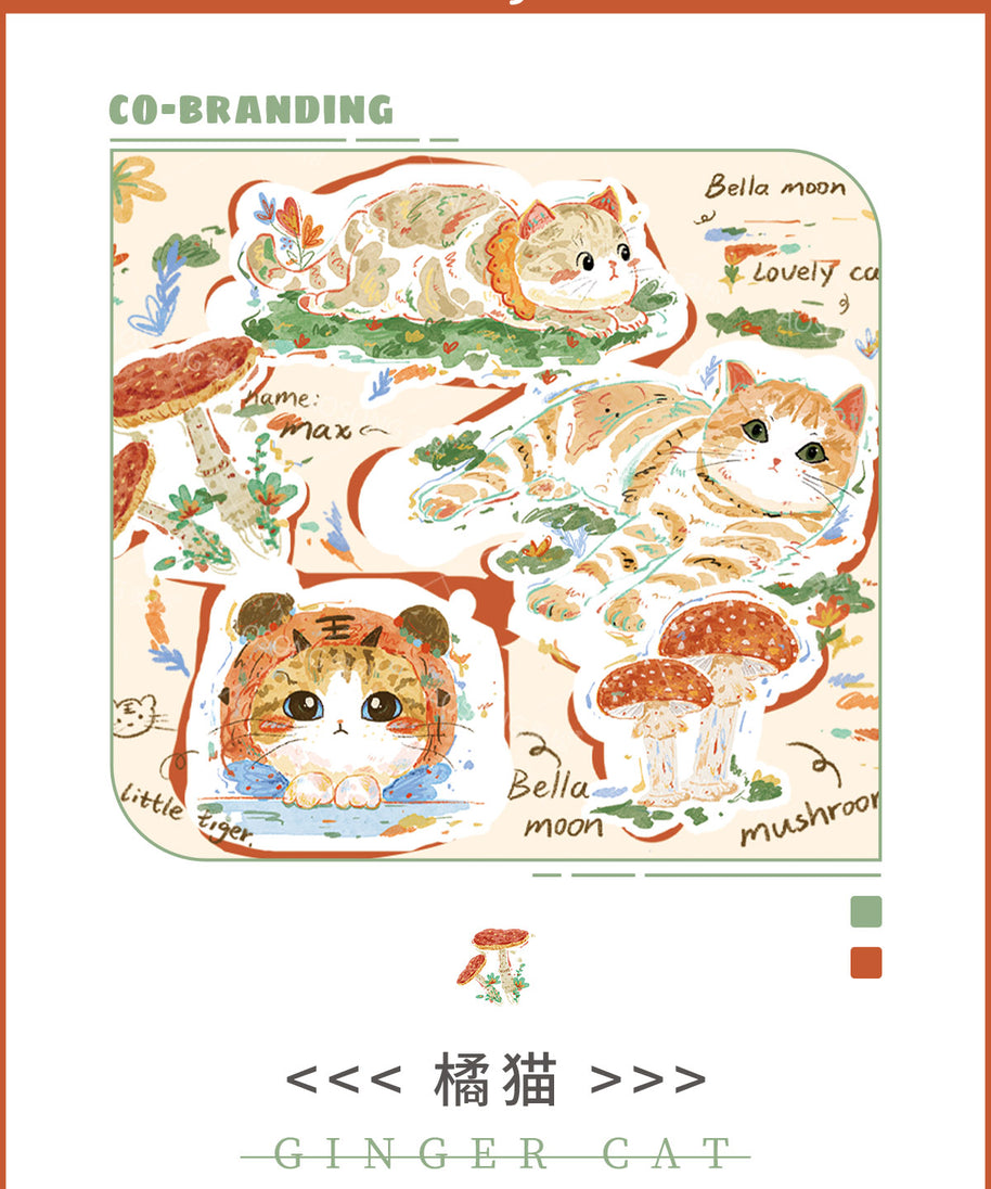 Ginger Cat Canvas Shoulder Bag