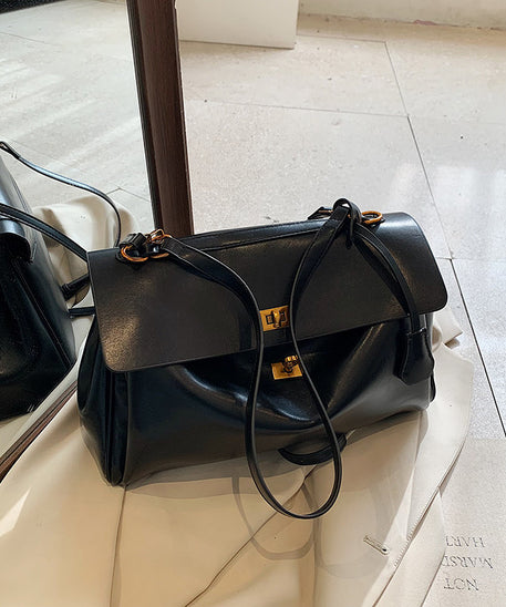 Audrey Vintage Turn-Lock Satchel Bag