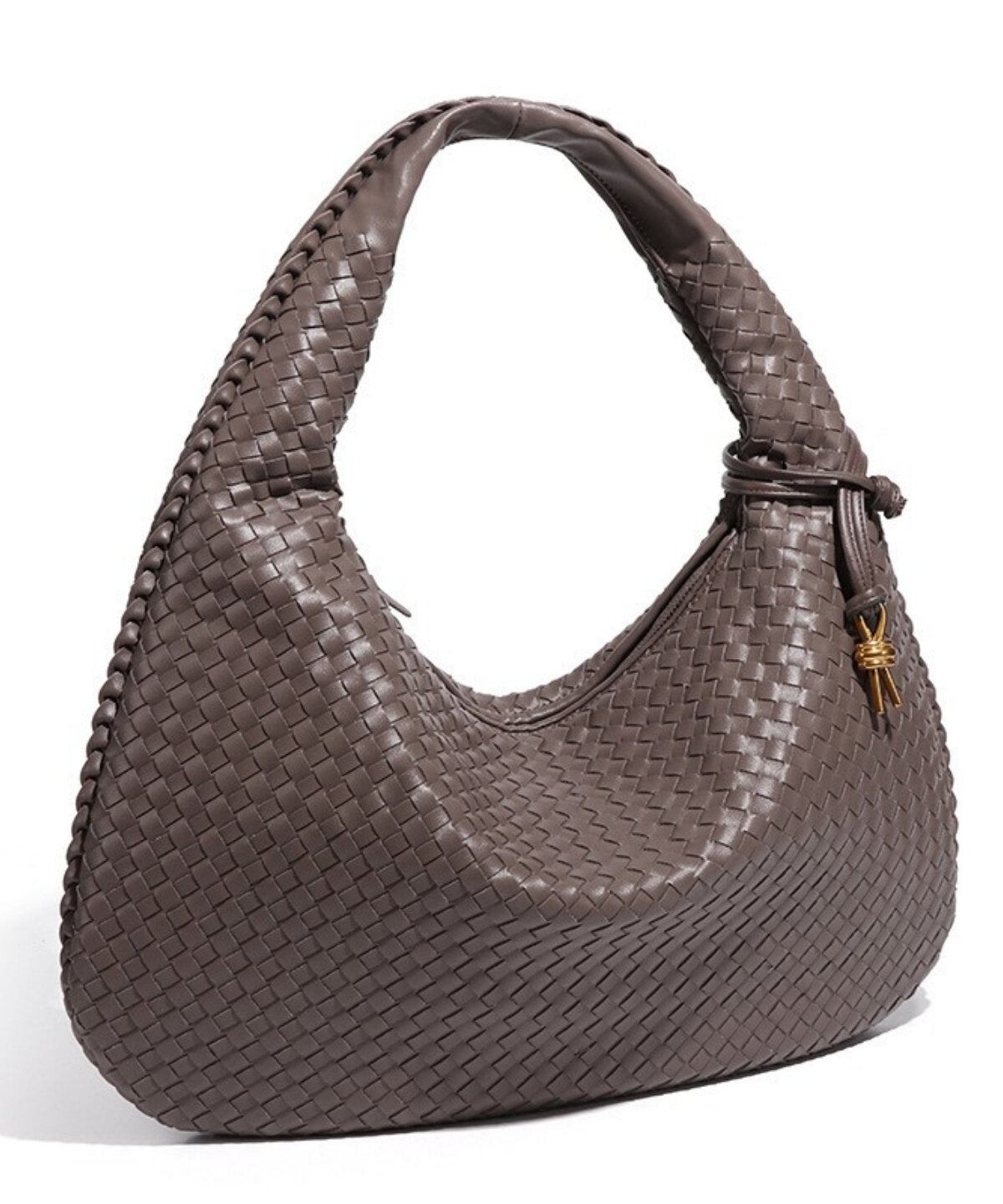 Sienna Woven Crescent Shoulder Bag