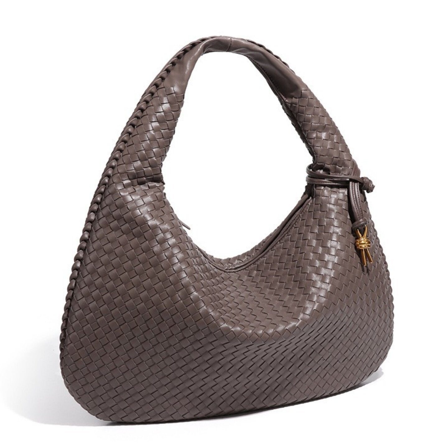 Sienna Woven Crescent Shoulder Bag