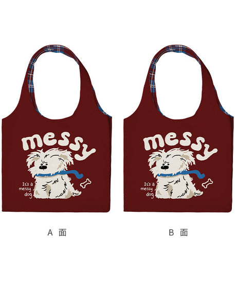 Scribble Pup Canvas Shoulder Bag