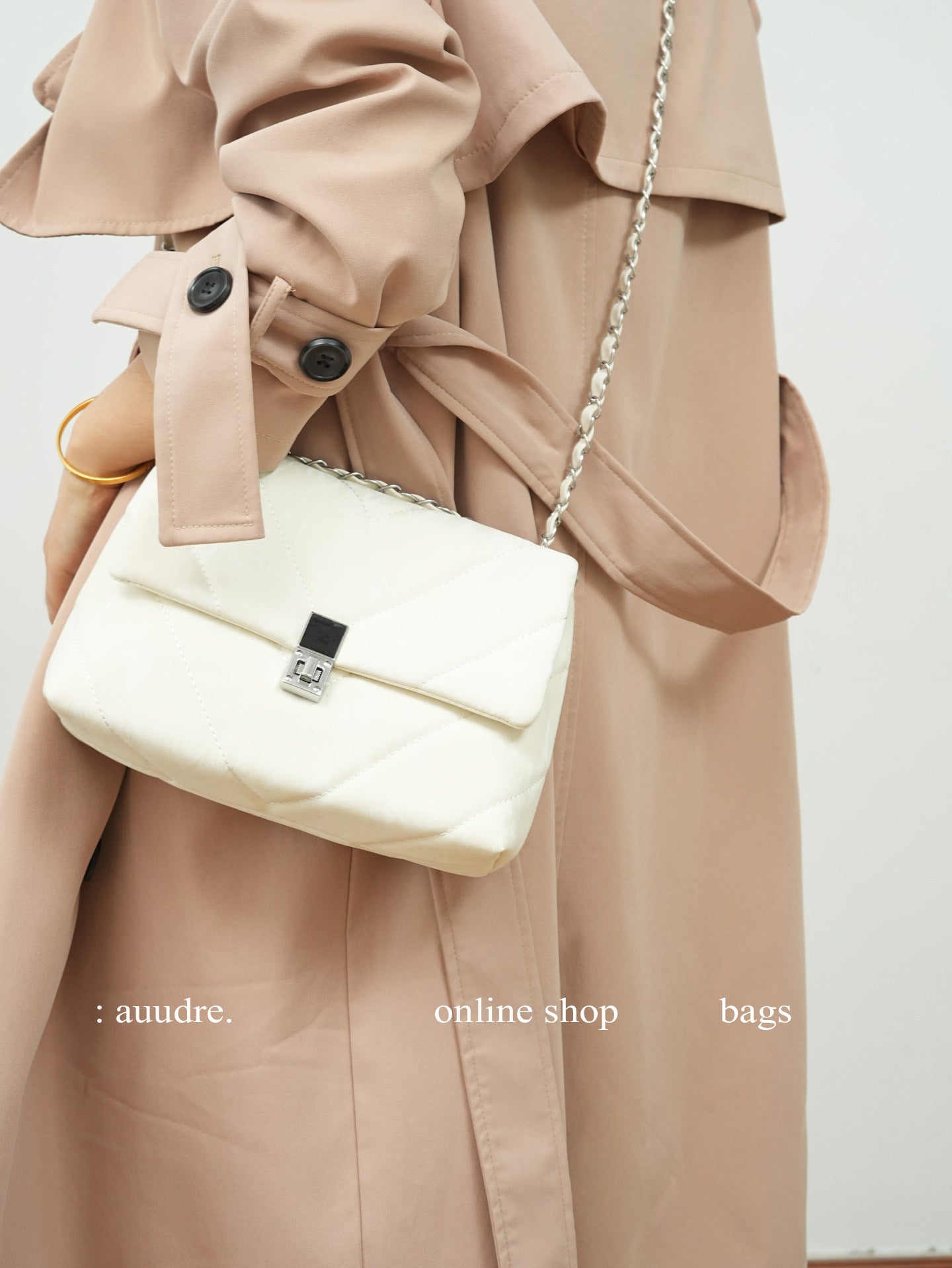 Marshmallow Chain Bag — Quilted