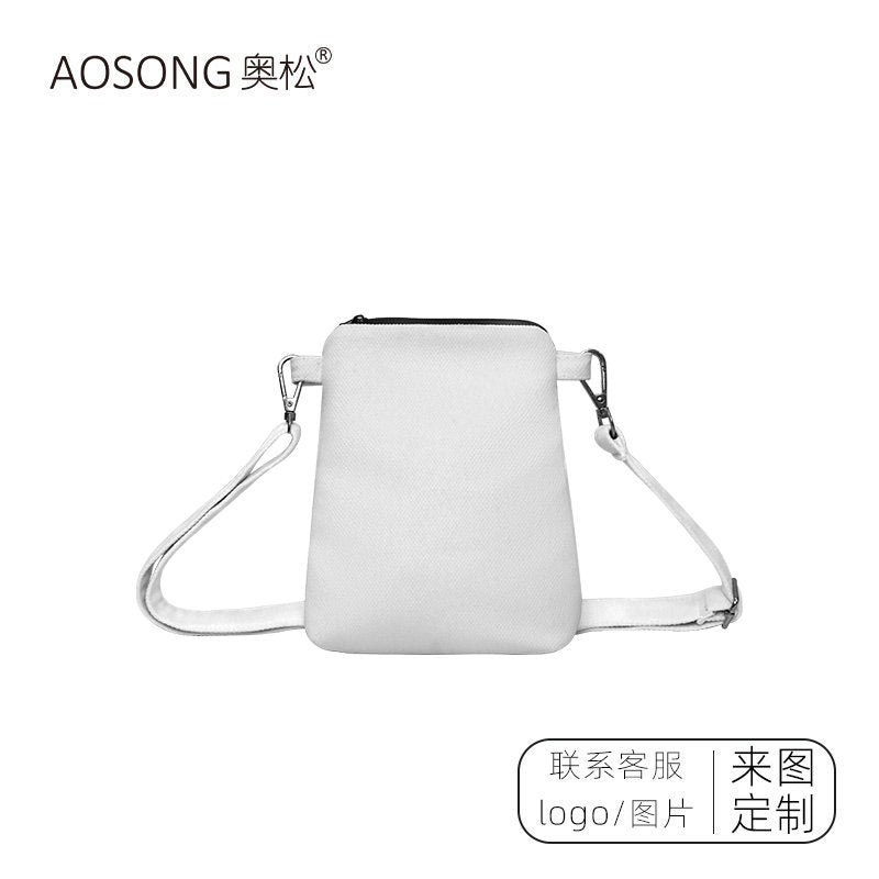 Blue Bloom Canvas Phone Bag