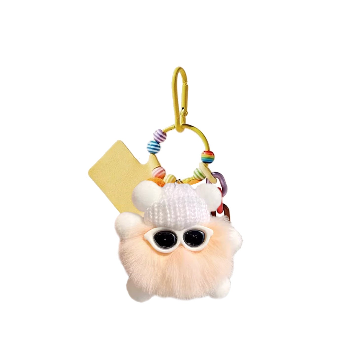 Pom Pom Beanie Bag Charm