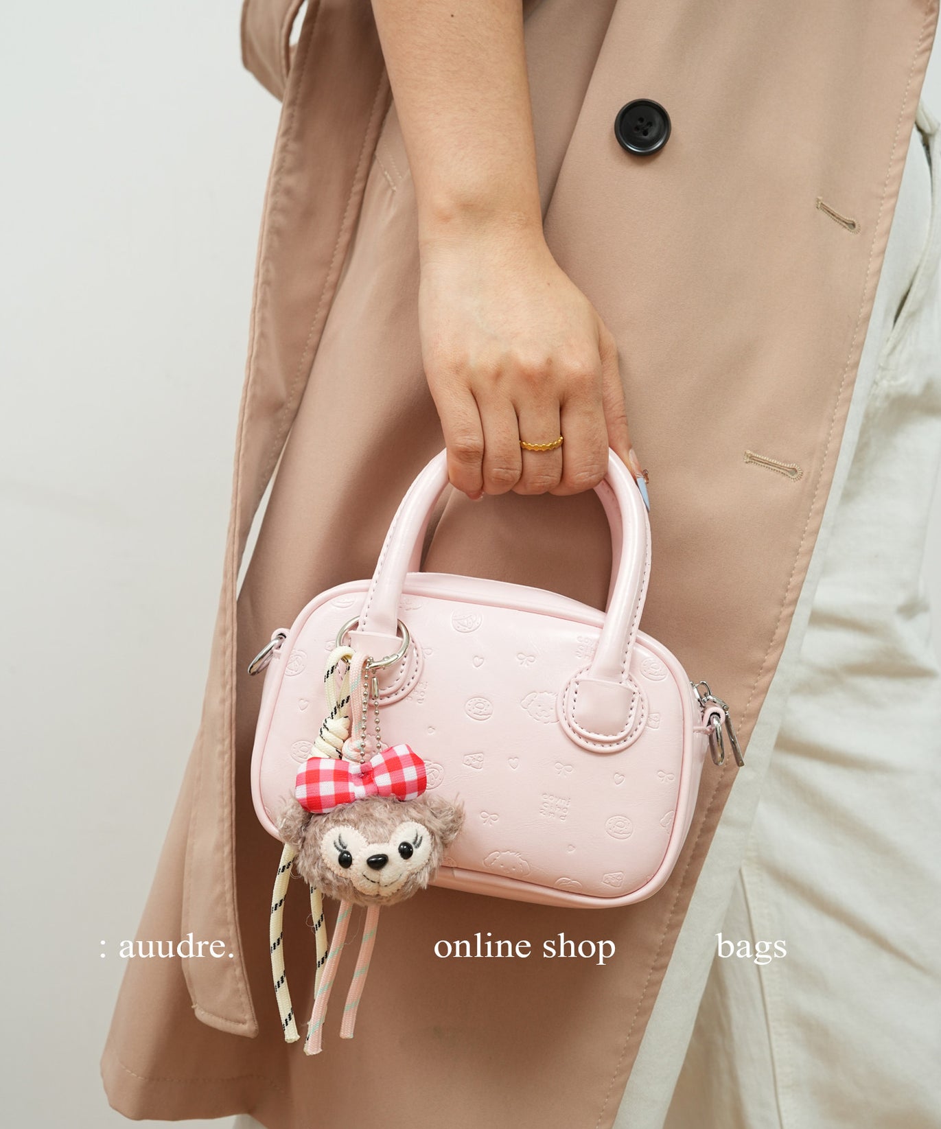 Rosette Bowling Bag — Pebbled