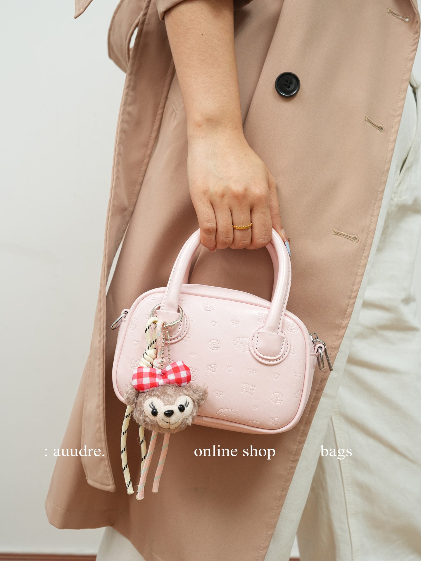 Rosette Bowling Bag — Pebbled
