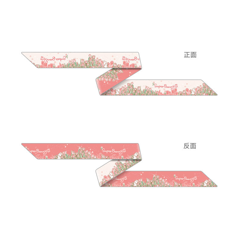 Tulip Field Silk Scarf