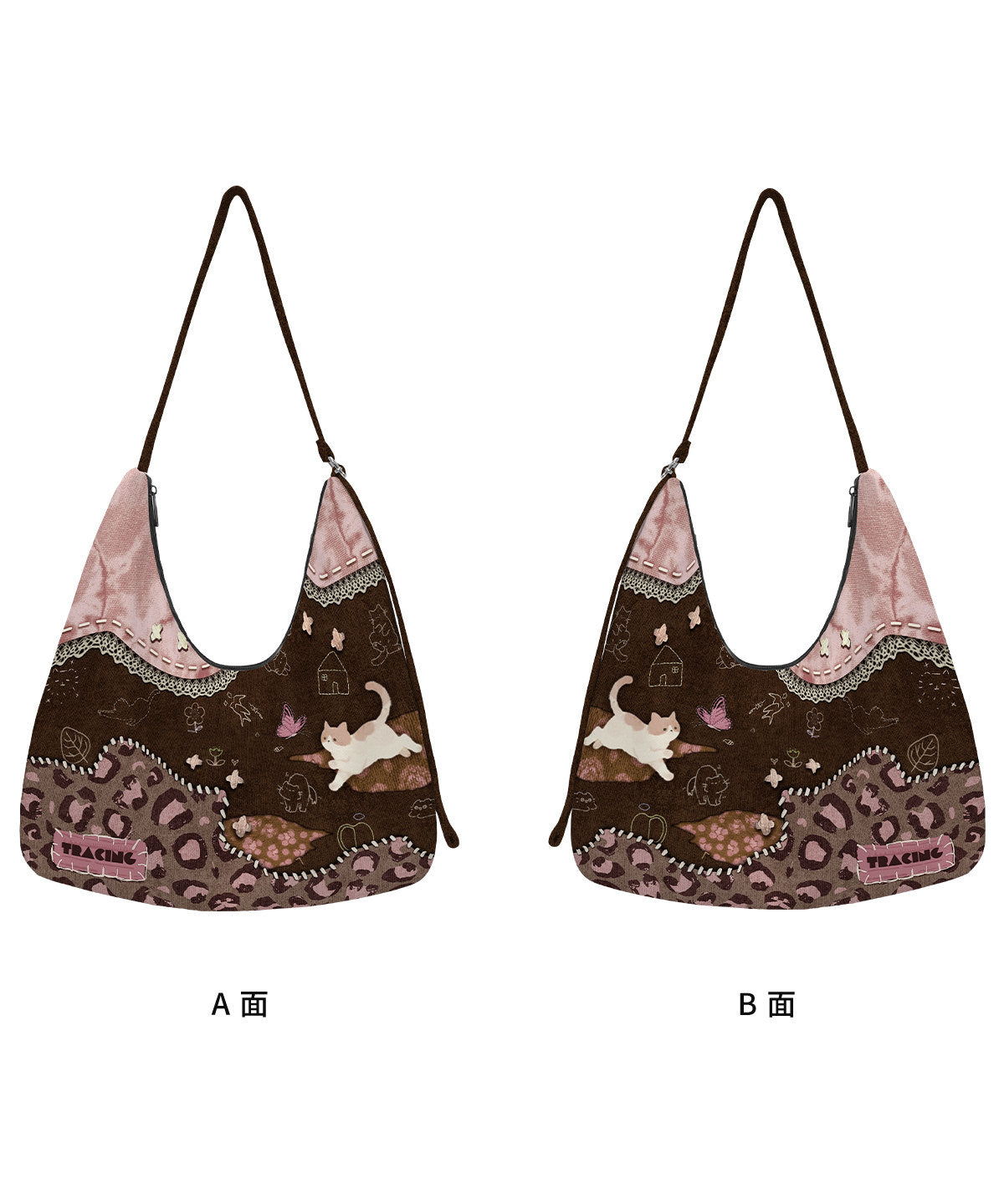 Caramel Puppy Canvas Crossbody Bag