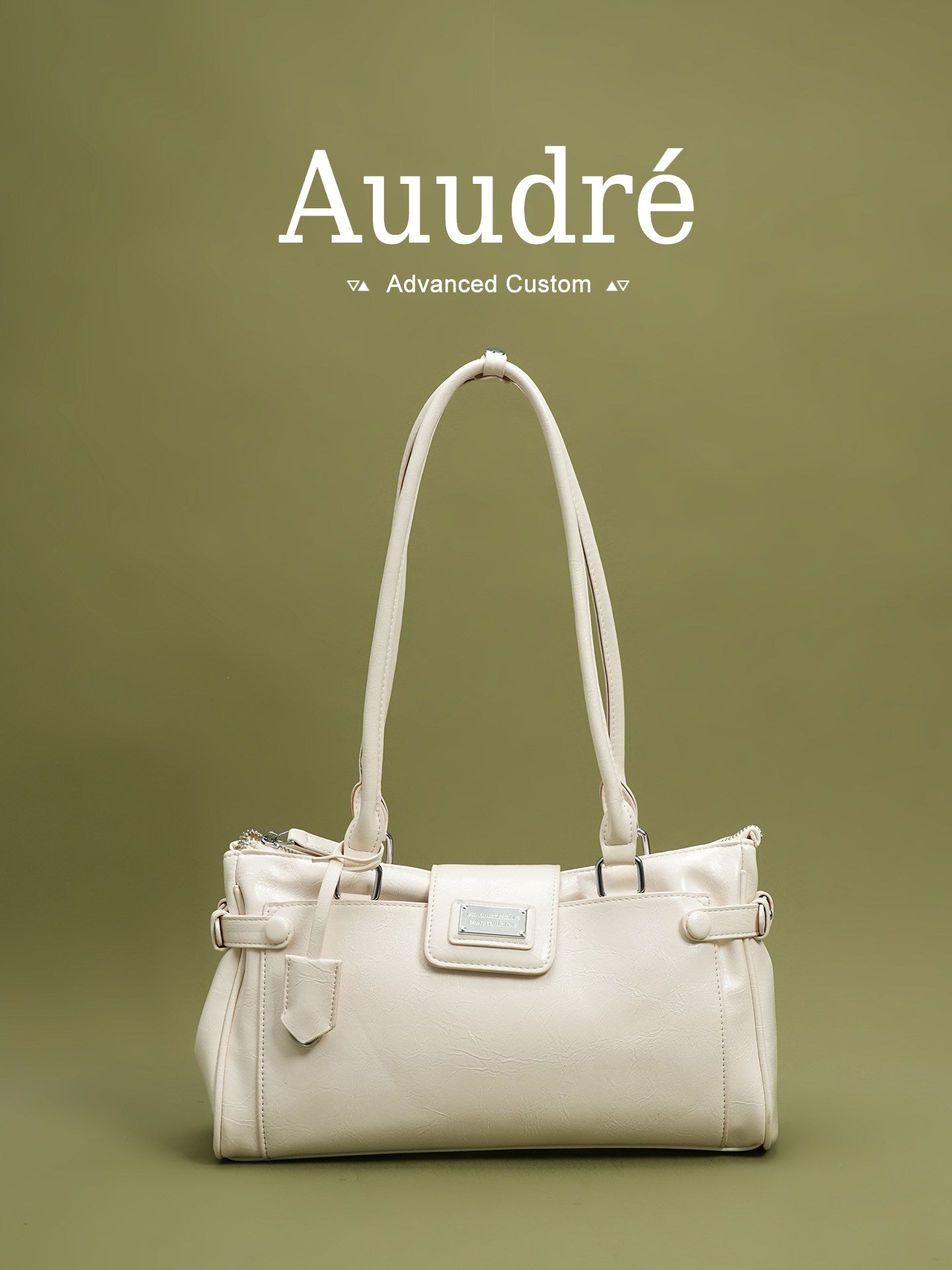 Cognac Patent Shoulder Bag